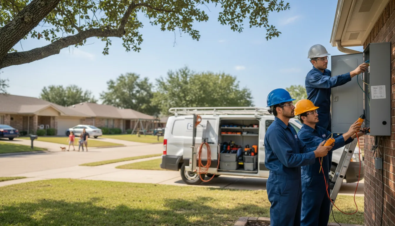 Certified electrician providing emergency electrical services in Hamden, OH
